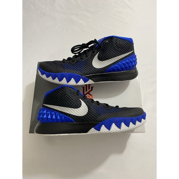 New Mens Size 9.5 Black Blue Nike Kyrie 1 Basketball Shoes 705277 400 main image 4